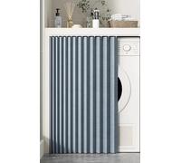 Tenda per porta a fisarmonica 100% oscurante, in lino artificiale, per cucina, sotto il lavandino e le scarpiere, tende per bar per una totale privacy e controllo della luce