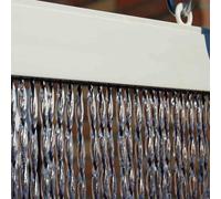 Tenda per Porta " Albi 1 " 90 X 210 CM Trasparente/Nero CASA Insetti