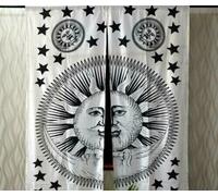 Tenda per porta arazzo hippie boho mandala in cotone sole del mattino tenda p...