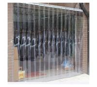 Tenda per Porta del congelatore in PVC, Liscia, Impermeabile, in plastica Trasparente, in Vinile, Adatta per Camera da Letto e Cucina, Trasparente e Antipolvere (180x270 cm/70,86x106,3 polli