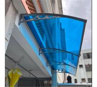 Tenda per porta esterna, facile da montare, rettangolare, in policarbonato, per ingresso, protezione dalle intemperie da pioggia, neve, luce solare, portico/patio (C 60 x 80 cm)
