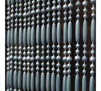 Tenda per Porta " Fréjus 5 " 90 X 210 CM Grigio Insetti Perle Barra Entrata