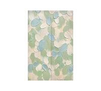 Tenda per Porta Graffiti Verde Beige Tenda Porta Esterna Interna Microfiber Isolamento Termico Tendine per Finestre Durevole Tendine Cucina Finestra Tende Finestra e 1 Palo Telescopico 90x150cm