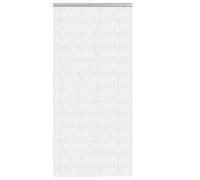 Tenda per porta in alluminio, catene, 100 x 226 cm, argento, regolabile, per porta del balcone, della terrazza, finestra, rimovibile, lavabile, passaggio facile