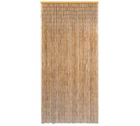 vidaXL Zanzariera per Porte Silenziosa Elegante Tendina Protezione Anti Mosche Tenda per Porta Insetti Zanzare di bambù 90x200 cm