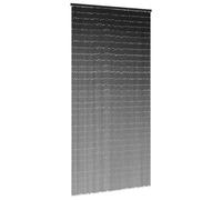 Tenda per porta in bambù grigio scuro, 90 x 220 cm, zanzariera per mosche, zanzare e vespe, facile installazione con ganci, ideale per la privacy e la circolazione dell'aria