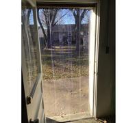 Tenda per porta in PVC resistente all'acqua da 0,06 pollici di spessore, per frigoriferi, supermercati, magazzini, barriera in vinile di grado commerciale 150 x 210 cm