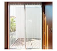 Tenda per porta in PVC trasparente, 105 x 210 cm, ideale per frigoriferi, fienili, magazzini, negozi, garage e terrazze, durevole, facile da installare, soluzione ad alta efficienza energetica