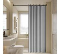 Tenda per Porta in Stile Fisarmonica 138 x 115 cm Isolate Termicamente, Oscuranti, Privacy, Divisorio per Stanza Porte a Soffietto da Interno per Camera da Letto, Bagno, Grigio