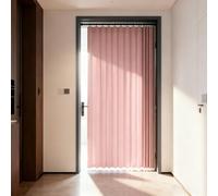 Tenda per Porta in Stile Fisarmonica 90 x 100 cm Impermeabile, Antispruzzo, Fisarmonica, Magnetica Anti-Spruzzi Tende Magnetiche Pieghettate per Camera da Letto, Bagno, Rosa