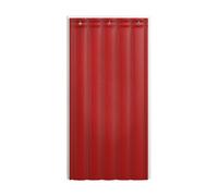 Tenda per porta in tessuto Oxford spesso isolato termicamente, impermeabile, insonorizzante, antivento, copertura per porta, rossa, 109,2 x 221 cm, perfetta per risparmio energetico e riduzione del