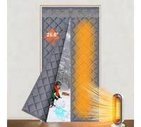 Tenda per Porta Inverno Termica, Magnetica Tenda Termica Isolante Freddo per Porte - Mantiene il freddo fuori e il caldo dentro, per Porte d'Ingresso, Cortili Porte(37x81in/94x206cm)