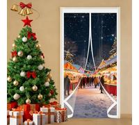 Tenda per Porta Isolamento Termico Magnetico 105 x 130 cm Trasparente, Impermeabile, Insonorizzazione, Protezione Dal Freddo Tenda Isolamento Termico per Cantina, Balcone, A