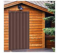 Tenda per porta isolata termicamente per porta Riduzione del rumore Antivento Copertura impermeabile Barriera Coperta insonorizzata Heavy Duty Protezione contro il freddo Schermo 72 dimensioni Opzionale (colore: marrone, Dimensioni: 85x200cm)