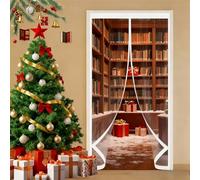 Tenda per Porta Termoisolante 105 x 105 cm Trasparente, Impermeabile, Insonorizzazione, Protezione Dal Freddo Tenda per Porta Termica per Cantina, Balcone, A