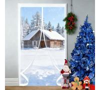 Tenda per Porta Termoisolante 125 x 170 cm Protezione Dal Freddo Antivento Insonorizzata, Isolamento Termico Copertura Magnetica per Porta per Cantina, Balcone, A