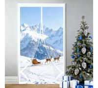 Tenda per Porta Termoisolante 150 x 190 cm Protezione Dal Freddo Antivento Insonorizzata, Isolamento Termico Tenda Magnetica Isolata per Porta per Cantina, Balcone, A