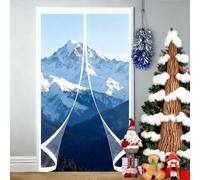 Tenda per Porta Termoisolante 70 x 135 cm Trasparente, Impermeabile, Insonorizzazione, Protezione Dal Freddo Isolata Zanzariera Tenda Della Porta per Soggiorno, Balcone, A