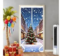 Tenda per Porta Termoisolante 80 x 190 cm Trasparente, Impermeabile, Insonorizzazione, Protezione Dal Freddo Tenda Termica Protezione Dal Freddo per Soggiorno, Balcone, A