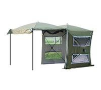Tenda per portellone posteriore dell'auto, tenda autoportante con design antipioggia, grande schermo e tettoia estensibile per protezione SUV e bassa resistenza al vento