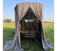 Tenda per portellone posteriore, impermeabile, nera, portatile, per bicicletta, WC, doccia, dormire, spiaggia, nuoto, L: 1,5 m: 1,5 m: 1,5 m: 1,5 m: 2,3 m, 6 picchetti, 1,5 x 1,5 x 2,3 m