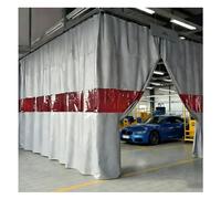 Tenda per saldatura industriale - Schermo ignifugo ignifugo con finestra di visualizzazione rossa, resistente al calore, parascintille per officina, garage, facile da appendere con occhielli in ottone