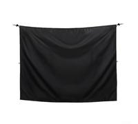 Tenda per schermo da esterno per camper, impermeabile, divisore per la privacy per camion da campeggio, tessuto Oxford 420D, blocco della luce, pannello antivento con ganci, 183 x 168 cm (nero230 x