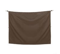 Tenda per schermo da esterno per camper, impermeabile, divisore per la privacy per camion e campeggio, tessuto Oxford 420D, blocco della luce, pannello antivento con ganci, 183 x 168 cm (marrone183 x