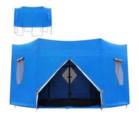 Tenda per trampolino con protezione solare, copertura impermeabile anti-UV, per trampolini rotondi con 6/8 aste dritte, accessori protettivi durevoli, colore blu, perfetta per il divertimento all'aria
