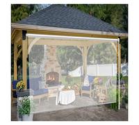 Tenda personalizzabile in PVC con catena resistente agli strappi, impermeabile, in vinile trasparente, 1,5 x 2 m, protezione esterna durevole