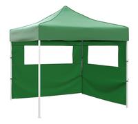Tenda Pieghevole con 2 Pareti 3x3 m Verde