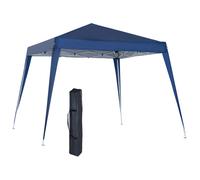 Tenda pieghevole Outsunny 2,4X2,4M Gazebo da giardino impermeabile Design pop-up in acciaio e copertura in tessuto Oxford