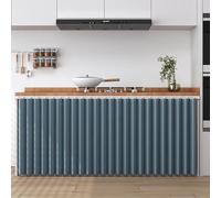 Tenda pieghevole per lavello da cucina, per armadietti, corta, 180 x 70 cm, decorazione elegante e funzionale per la casa