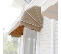 Tenda pieghevole per porta finestra, staffa in lega di alluminio 280 g dispenser in poliestere, fino a 150 cm, completamente assemblata per residenziali e commerciali, personalizzabile (90 x 60 x 60