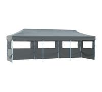 Tenda Pieghevole Pop-Up con 5 Pareti Laterali 3x9 m Antracite Strutture da esterno