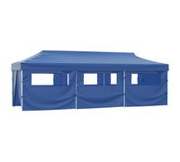 Tenda Pieghevole Pop-Up con 8 Pareti Laterali 870x291x315 cm Blu