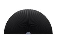Tenda plissettata ad arco, filtrante la luce, in tessuto, oscurante per stanza, facile da installare, semicerchio, copertura per finestra (1, nero, 182,9 x 91,4 cm)