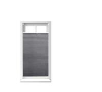 Tenda plissettata grigia 60x130 cm tendina adesiva 4 pz. Regolabile 0,5 kg