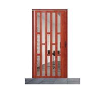 Tenda Plissettata Invisibile Per Porte A Soffietto, Per Interni Ed Esterni Porta Scorrevole A Binario Con Telaio In Alluminio Con Serratura, Adatta A Porte Scorrevoli(WxH 40x80in (101.5x203cm))