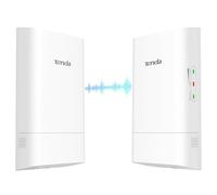 Tenda Ponte WiFi Esterno 5GHz 867Mbps, Antenna 9dBi, Portata 1km | Confezione da 2 Unita Pre-Associate, PoE Passivo e Gestione Centrale, Impermeabile IP65, Punto-Punto Stabile (O1-5G KIT)