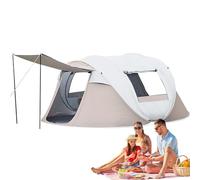 Tenda pop-up di spiaggia portatile istantanea per 5-8 persone, tenda da campeggio con 2 porte, protezione solare e impermeabile, per trekking da viaggio per escursionismo da spiagg Twilight cloud ash