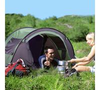 Tenda pop-up Outsunny per 1-2 persone 250X150X100Cm Verde