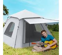 Tenda pop-up Outsunny per 2-3 persone 210X210X150 cm Argento