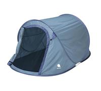 Tenda pop-up per 2-3 persone in blu, verde o argento - Istantanea per trekking e campeggio - Tenda automatica con una mano con picchetti + corde di tensione impermeabili