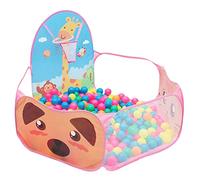 Tenda pop-up per grandi spazi, colori vivaci Tenda da gioco per bambini con palla da gioco Migliora l'intelligenza visiva cinestetica Tenda da gioco pieghevole per bambini con (rosa)