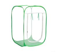 Tenda pop-up per piante da frutta e verdura realizzata in tessuto a rete per limitare l'ingresso di parassiti e le intemperie (bordo verde 60 x 60 x 90)