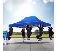 Tenda pop-up resistente, baldacchino pieghevole portatile con telaio esagonale spesso 4,5 cm, impermeabile, UV Cut SPF50+, resistente al vento, livello 6 per eventi, all'aperto, campeggio, festival