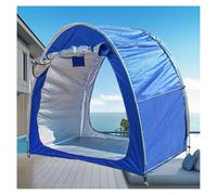 Tenda portaoggetti per bicicletta, impermeabile, per 2-5 biciclette con doppie porte, design a 2 pezzi per riporre comodamente la bici