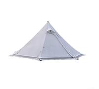 Tenda portatile in stile yurta per campeggio, maggiore stabilità e design leggero per una facile installazione e viaggio (bianco grigiastro)