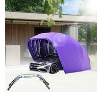 Tenda portatile per auto all'aperto, telaio in acciaio inox con tessuto Oxford 600D, tenda pieghevole retrattile per la protezione di veicoli e moto